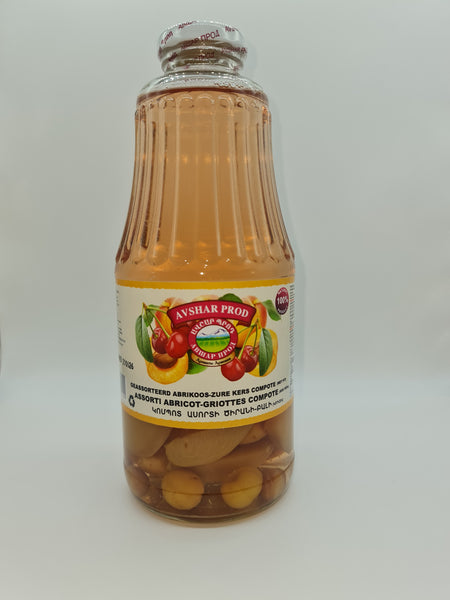 Apricot cherry compote Avshar 1l
