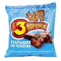 Rye Crackers "3 korochki" with Ribs in Texas-style flavor 120gr