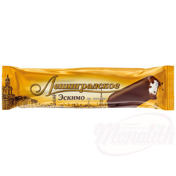 Vanilla ice cream in chocolate "Leningradskoe" on a stick 80 ml