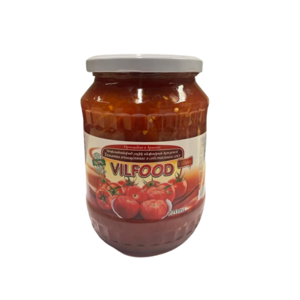 Tomates au jus de tomate Vilfood 725g