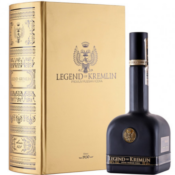 Vodka Legend of Kremlin in a golden box 40% 0.7l