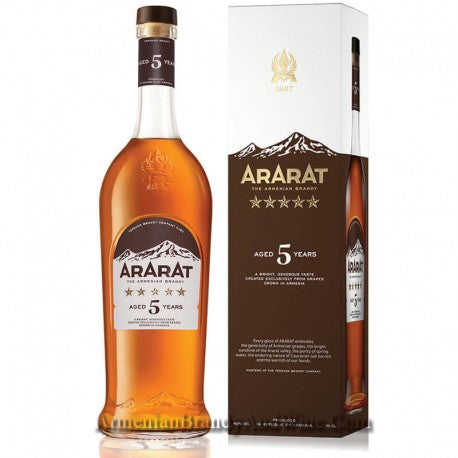 Brandy Ararat 5 years 0.5 liters