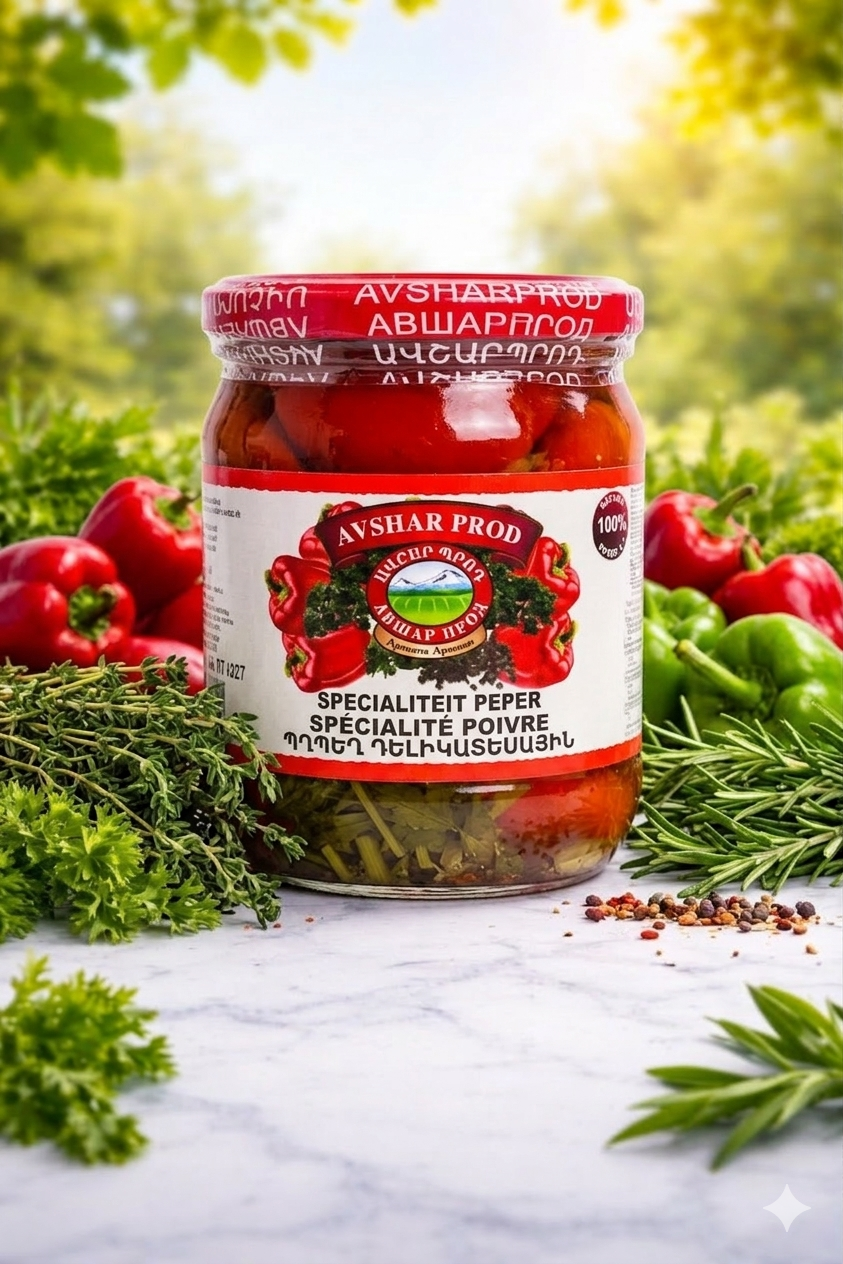 1773951990555 Avshar - Red Pepper Marinated - 720g - Image 1