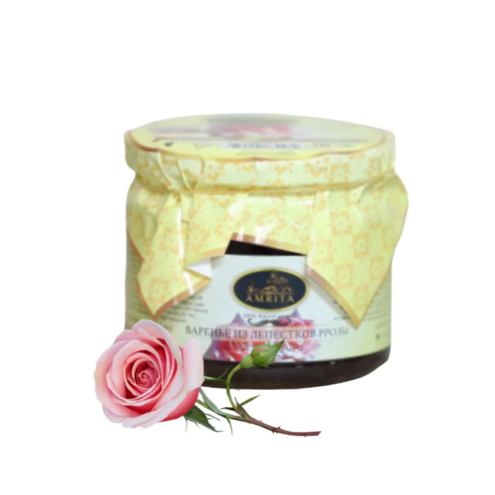 Amrita-5 Amrita - Rose Jam - 440g - Image 1
