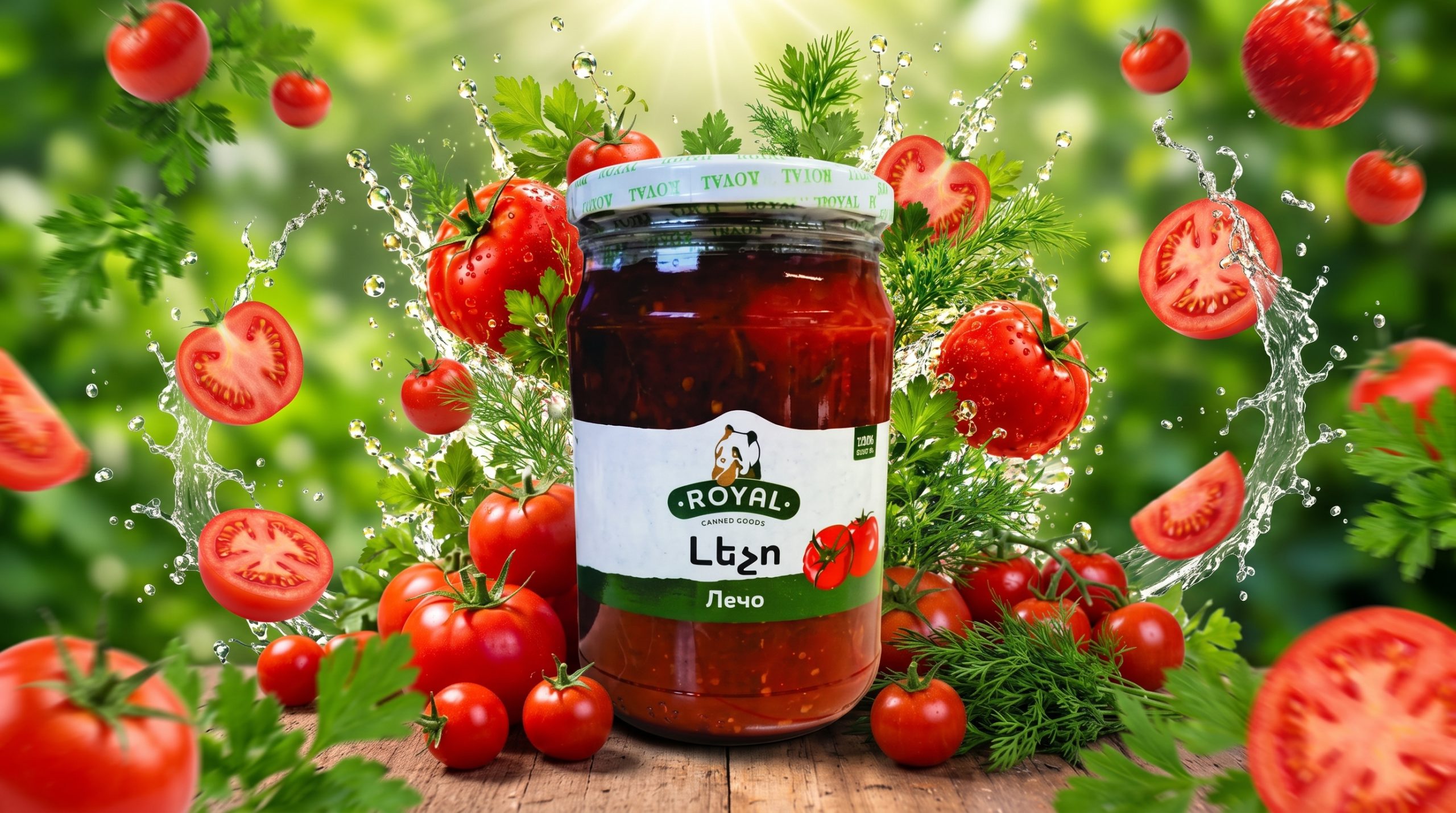 Tomato_sauce_jar_with_exploding_2K_20260918083108 Royal - Lecho - 650g - Image 1