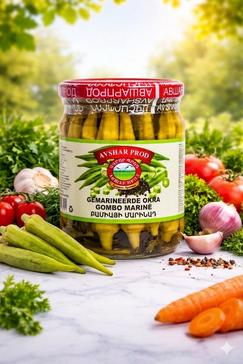 1773857669428 Avshar — Marinated Okra — 520 g - Image 1