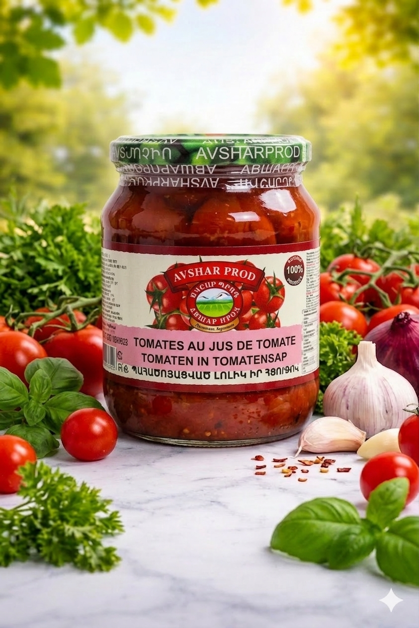 1773950920768 Avshar — Tomatoes Preserved in Their Juice — 1000 g — изображение 1