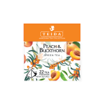 Teida — Peach & Buckthorn Green Tea — 22 Tea Pyramids (55 g)
