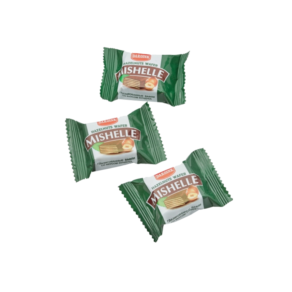 Дизайн без названия-4 Daroink — Mishelle Hazelnut Wafer — 1 kg - Image 1