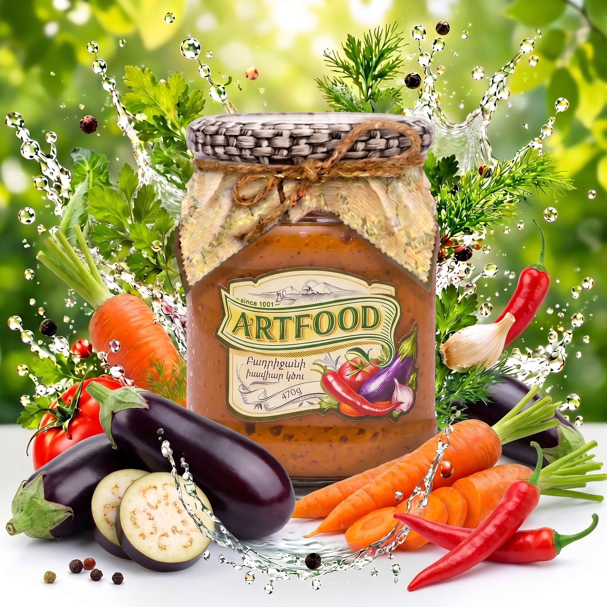 1776020534105.webp_2K_20260923101233 Artfood-Eggplant hot caviar 470g - Image 1