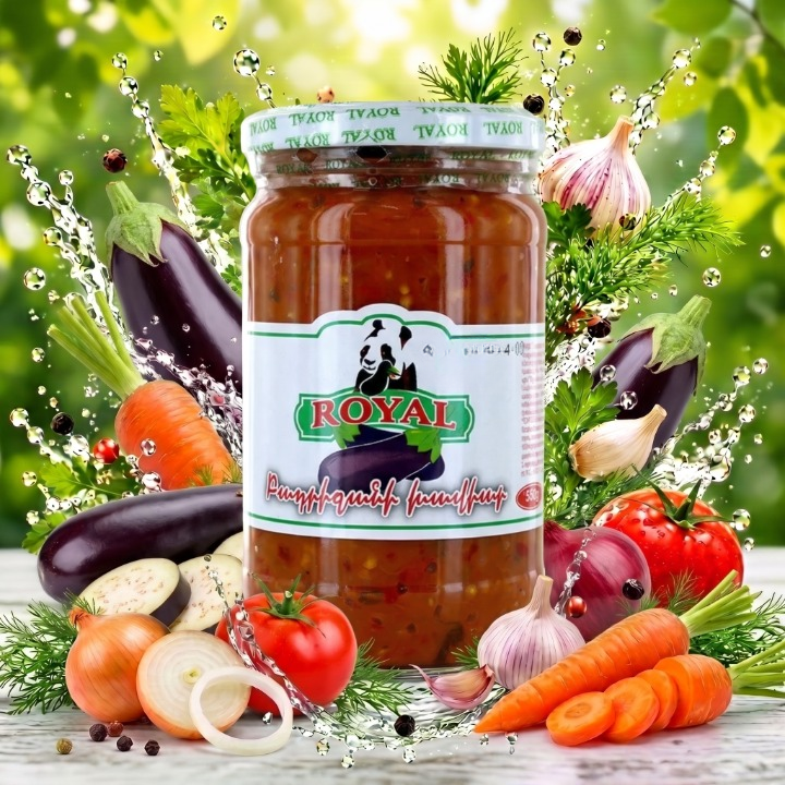 Jar_of_vegetable_relish_2K_20260923060356_cleanup Royal-Eggplant Caviar-350g - Image 1