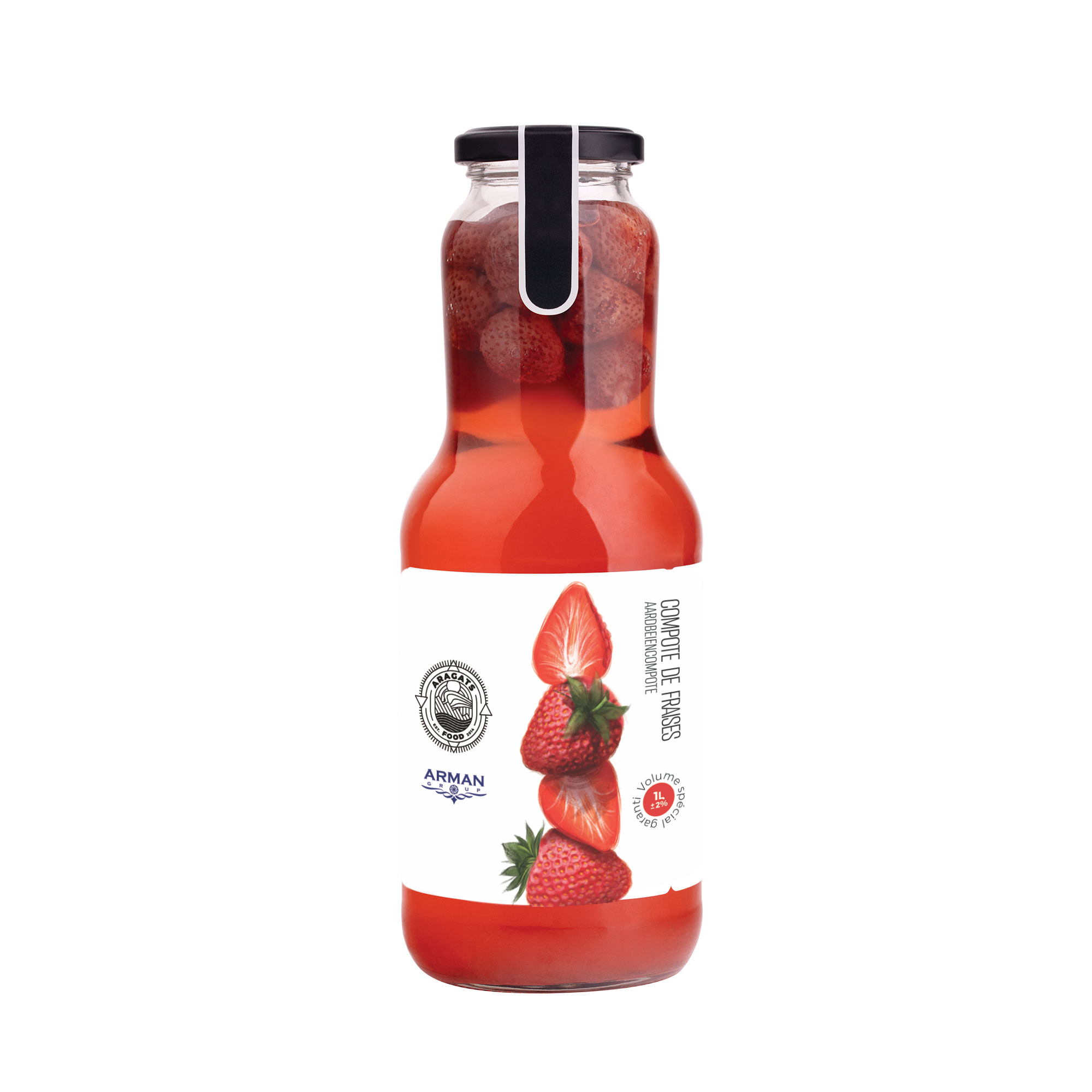 Strawberry compote Aragats 1l
