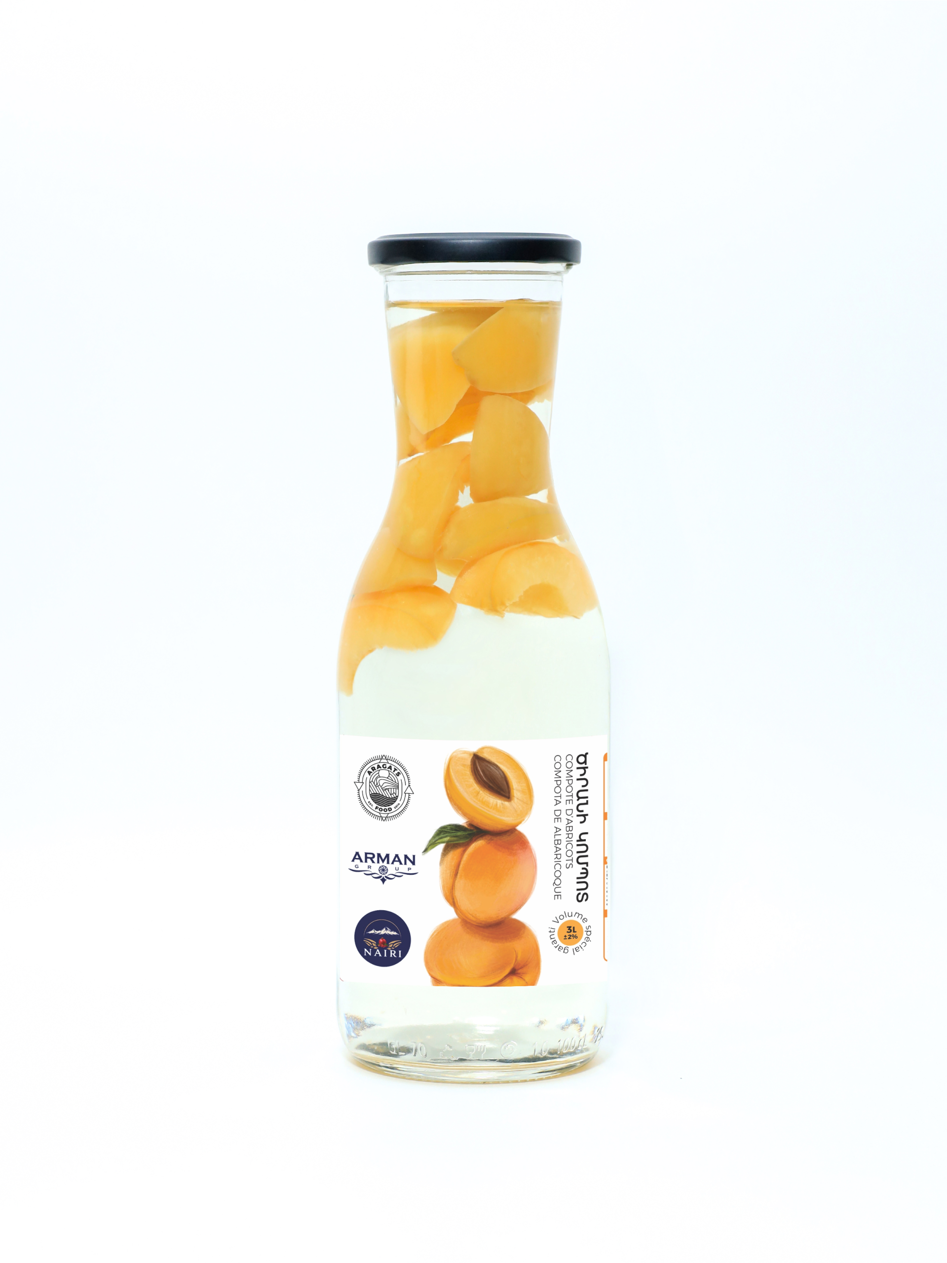ծիրան 1լ Apricot Compote Aragats 1l - Image 1